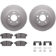 Purchase Top-Quality DYNAMIC FRICTION COMPANY - 4512-46106 - Front Disc Brake Kit pa3