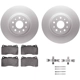 Purchase Top-Quality DYNAMIC FRICTION COMPANY - 4512-46113 - Front Disc Brake Kit pa3