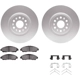 Purchase Top-Quality DYNAMIC FRICTION COMPANY - 4512-46148 - Front Disc Brake Kit pa5