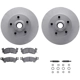 Purchase Top-Quality DYNAMIC FRICTION COMPANY - 4512-47061 - Front Disc Brake Kit pa1