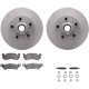Purchase Top-Quality DYNAMIC FRICTION COMPANY - 4512-47061 - Front Disc Brake Kit pa4