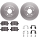 Purchase Top-Quality DYNAMIC FRICTION COMPANY - 4512-47073 - Front Disc Brake Kit pa4