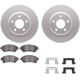 Purchase Top-Quality DYNAMIC FRICTION COMPANY - 4512-47075 - Front Disc Brake Kit pa2