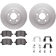 Purchase Top-Quality DYNAMIC FRICTION COMPANY - 4512-47076 - Front Disc Brake Kit pa4
