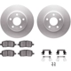 Purchase Top-Quality DYNAMIC FRICTION COMPANY - 4512-47080 - Front Disc Brake Kit pa3