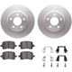 Purchase Top-Quality DYNAMIC FRICTION COMPANY - 4512-47082 - Front Disc Brake Kit pa3