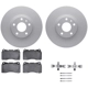 Purchase Top-Quality DYNAMIC FRICTION COMPANY - 4512-47096 - Front Disc Brake Kit pa1