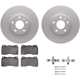 Purchase Top-Quality DYNAMIC FRICTION COMPANY - 4512-47096 - Front Disc Brake Kit pa5