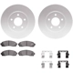 Purchase Top-Quality DYNAMIC FRICTION COMPANY - 4512-47108 - Front Disc Brake Kit pa2