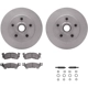 Purchase Top-Quality DYNAMIC FRICTION COMPANY - 4512-47109 - Front Disc Brake Kit pa4