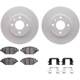 Purchase Top-Quality DYNAMIC FRICTION COMPANY - 4512-47123 - Front Disc Brake Kit pa2