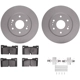 Purchase Top-Quality DYNAMIC FRICTION COMPANY - 4512-47125 - Front Disc Brake Kit pa3