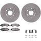 Purchase Top-Quality DYNAMIC FRICTION COMPANY - 4512-48126 - Front Disc Brake Kit pa2