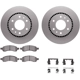 Purchase Top-Quality DYNAMIC FRICTION COMPANY - 4512-48131 - Front Disc Brake Kit pa2
