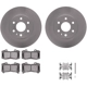 Purchase Top-Quality DYNAMIC FRICTION COMPANY - 4512-48144 - Front Disc Brake Kit pa2