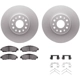 Purchase Top-Quality DYNAMIC FRICTION COMPANY - 4512-48153 - Front Disc Brake Kit pa4