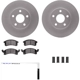 Purchase Top-Quality DYNAMIC FRICTION COMPANY - 4512-52021 - Front Disc Brake Kit pa3