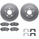 Purchase Top-Quality DYNAMIC FRICTION COMPANY - 4512-52025 - Front Disc Brake Kit pa1
