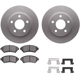 Purchase Top-Quality DYNAMIC FRICTION COMPANY - 4512-52025 - Front Disc Brake Kit pa4
