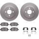 Purchase Top-Quality DYNAMIC FRICTION COMPANY - 4512-53012 - Front Disc Brake Kit pa5