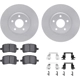 Purchase Top-Quality DYNAMIC FRICTION COMPANY - 4512- - Front Disc Brake Kit pa1