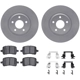 Purchase Top-Quality DYNAMIC FRICTION COMPANY - 4512-53014 - Front Disc Brake Kit pa1