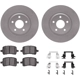 Purchase Top-Quality DYNAMIC FRICTION COMPANY - 4512-53014 - Front Disc Brake Kit pa4