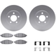 Purchase Top-Quality DYNAMIC FRICTION COMPANY - 4512-56015 - Front Disc Brake Kit pa1