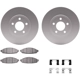 Purchase Top-Quality DYNAMIC FRICTION COMPANY - 4512-56015 - Front Disc Brake Kit pa5