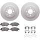 Purchase Top-Quality DYNAMIC FRICTION COMPANY - 4512-59106 - Front Disc Brake Kit pa6