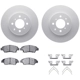 Purchase Top-Quality DYNAMIC FRICTION COMPANY - 4512-59107 - Front Disc Brake Kit pa1