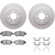 Purchase Top-Quality DYNAMIC FRICTION COMPANY - 4512-59107 - Front Disc Brake Kit pa2