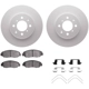 Purchase Top-Quality DYNAMIC FRICTION COMPANY - 4512-59108 - Front Disc Brake Kit pa2