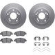Purchase Top-Quality DYNAMIC FRICTION COMPANY - 4512-59126 - Front Disc Brake Kit pa1