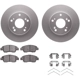 Purchase Top-Quality DYNAMIC FRICTION COMPANY - 4512-59126 - Front Disc Brake Kit pa5
