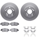 Purchase Top-Quality DYNAMIC FRICTION COMPANY - 4512-59127 - Front Disc Brake Kit pa1