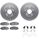 Purchase Top-Quality DYNAMIC FRICTION COMPANY - 4512-59128 - Front Disc Brake Kit pa1