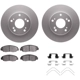 Purchase Top-Quality DYNAMIC FRICTION COMPANY - 4512-59128 - Front Disc Brake Kit pa4