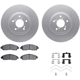 Purchase Top-Quality DYNAMIC FRICTION COMPANY - 4512-59173 - Front Disc Brake Kit pa1