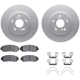 Purchase Top-Quality DYNAMIC FRICTION COMPANY - 4512-59176 - Front Disc Brake Kit pa1