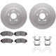 Purchase Top-Quality DYNAMIC FRICTION COMPANY - 4512-59176 - Front Disc Brake Kit pa5