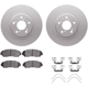 Purchase Top-Quality DYNAMIC FRICTION COMPANY - 4512-59177 - Front Disc Brake Kit pa5