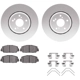 Purchase Top-Quality DYNAMIC FRICTION COMPANY - 4512-59195 - Front Disc Brake Kit pa3