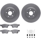 Purchase Top-Quality DYNAMIC FRICTION COMPANY - 4512-59197 - Front Disc Brake Kit pa1
