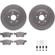 Purchase Top-Quality DYNAMIC FRICTION COMPANY - 4512-59197 - Front Disc Brake Kit pa5