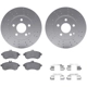 Purchase Top-Quality DYNAMIC FRICTION COMPANY - 4512-63182 - Front Disc Brake Kit pa1