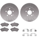 Purchase Top-Quality DYNAMIC FRICTION COMPANY - 4512-63182 - Front Disc Brake Kit pa5