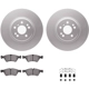 Purchase Top-Quality DYNAMIC FRICTION COMPANY - 4512-63219 - Front Disc Brake Kit pa2