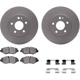 Purchase Top-Quality DYNAMIC FRICTION COMPANY - 4512-63236 - Front Disc Brake Kit pa3