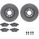 Purchase Top-Quality DYNAMIC FRICTION COMPANY - 4512-65040 - Front Disc Brake Kit pa1